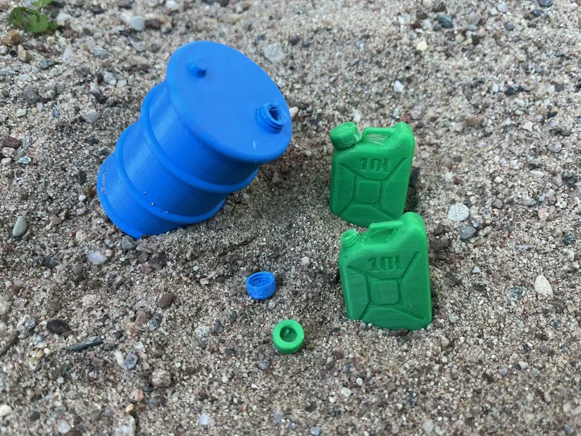 Thùng phuy dầu (Barrel) tỉ lệ 1:10–1:12 cho RC car & Diorama (miniature) - Image 3