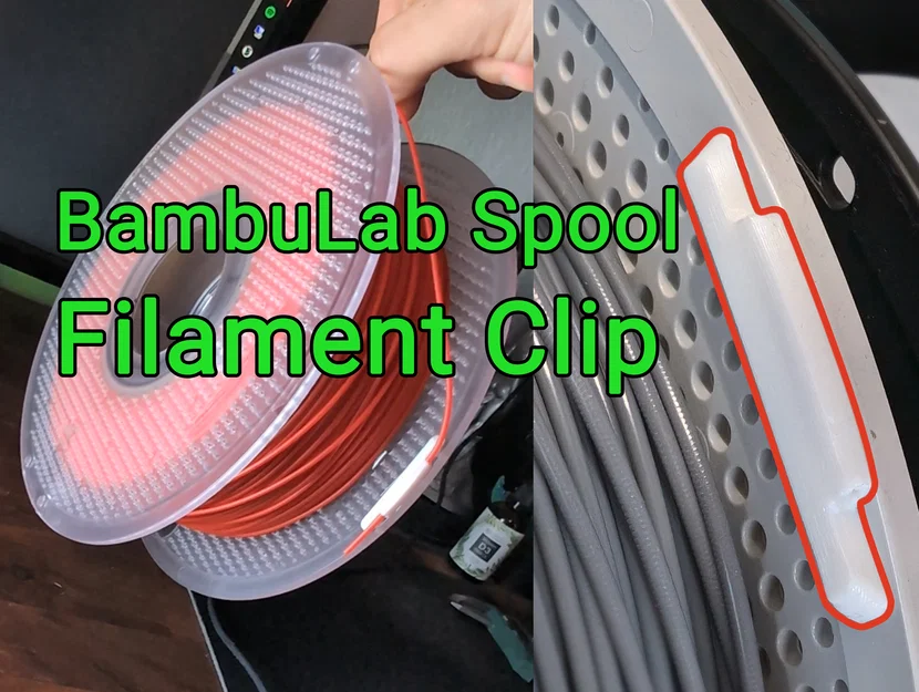 Kẹp Giữ Sợi Cho Spool Bambu (Bambu Spool Filament Clip) - Image 1