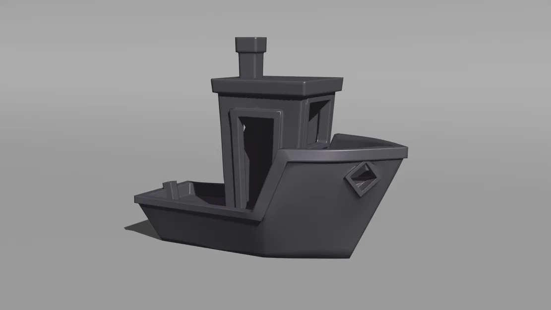 Square Benchy - Mô hình thuyền vuông góc độc đáo để test in 3D - Image 1