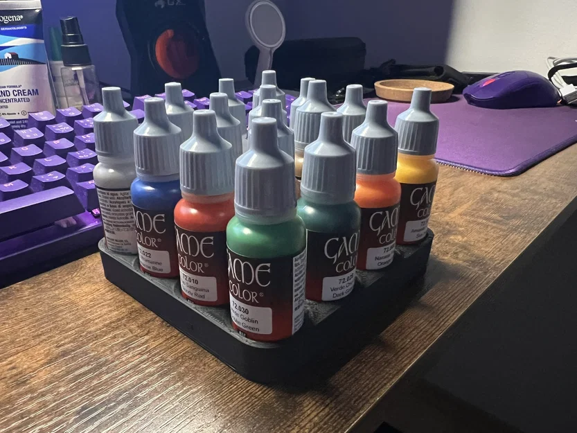 Khay Đựng Sơn Vallejo 16 Lọ: Giải Pháp Sắp Xếp Bàn Làm Việc Gọn Gàng - Image 1