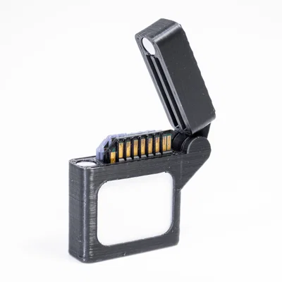 Hộp Thẻ SD 2 Nhãn Kiểu Zippo (Dual Labeled SD Card Case - Zippo Style)
