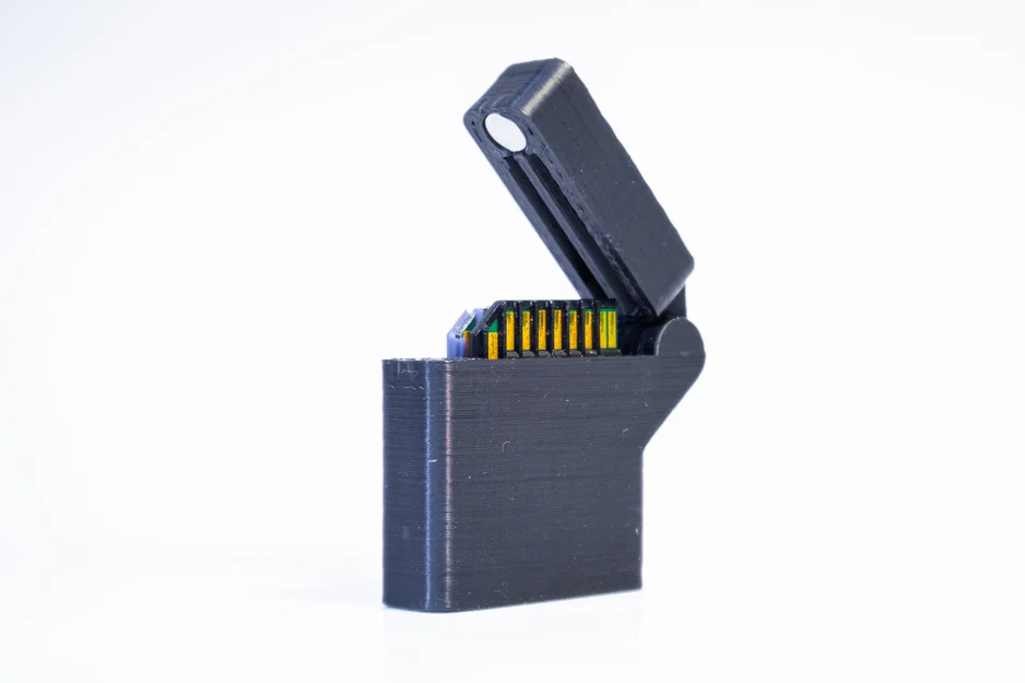 Hộp Thẻ SD 2 Nhãn Kiểu Zippo (Dual Labeled SD Card Case - Zippo Style) - Image 3