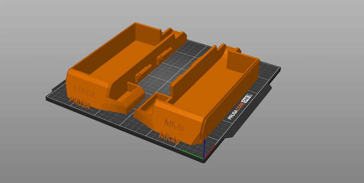 Bản mới: Prusa MK4s Side Bin có khe print sheet + khe USB, bản ngắn cho build plate - Image 5