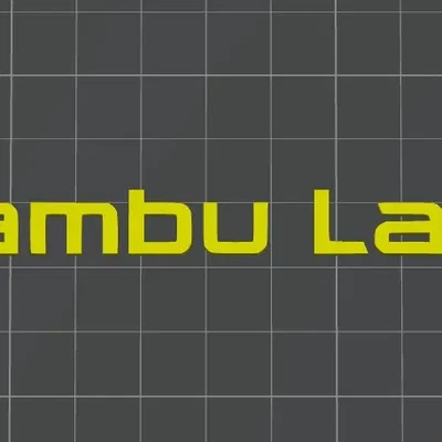 Mô hình logo thương hiệu Bambu Lab 3D cực chất cho máy in