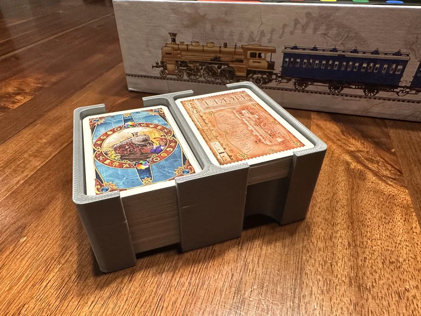 Insert/Organizer cho Ticket to Ride (kèm hộp tàu) - chia 4 mảnh - Image 3