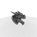 Mô hình đầu rồng 3D treo tường đầy ấn tượng cho người yêu fantasy - Thumbnail 2