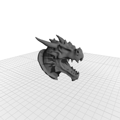 Mô hình đầu rồng 3D treo tường đầy ấn tượng cho người yêu fantasy
