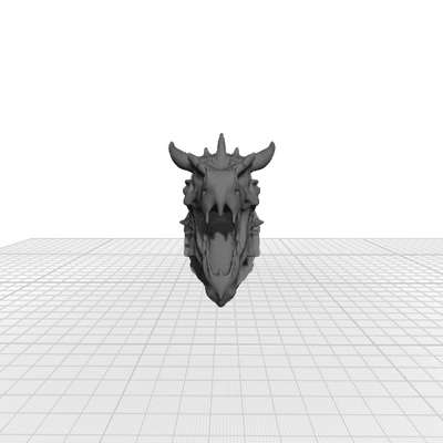 Mô hình đầu rồng 3D treo tường đầy ấn tượng cho người yêu fantasy