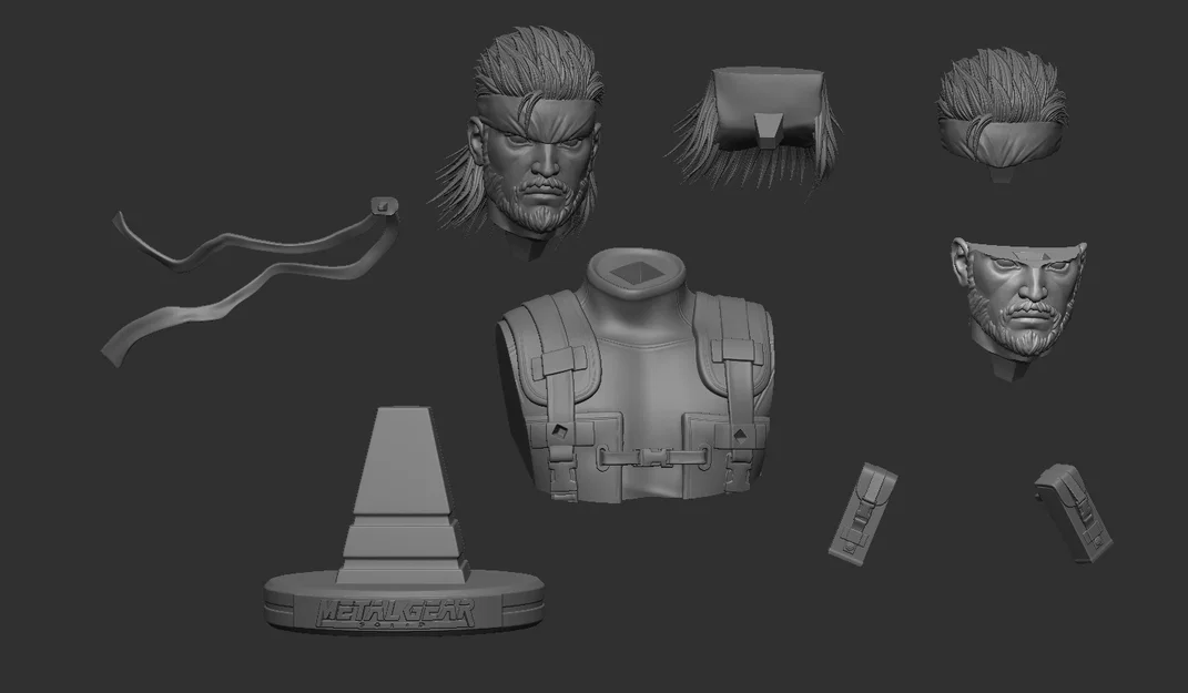 Mô hình tượng Solid Snake 3D (Metal Gear Solid) - Sẵn sàng để in - Image 2