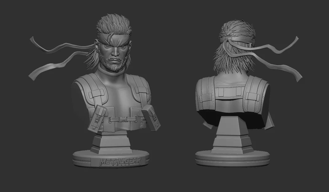 Mô hình tượng Solid Snake 3D (Metal Gear Solid) - Sẵn sàng để in - Image 3