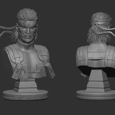 Mô hình tượng Solid Snake 3D (Metal Gear Solid) - Sẵn sàng để in