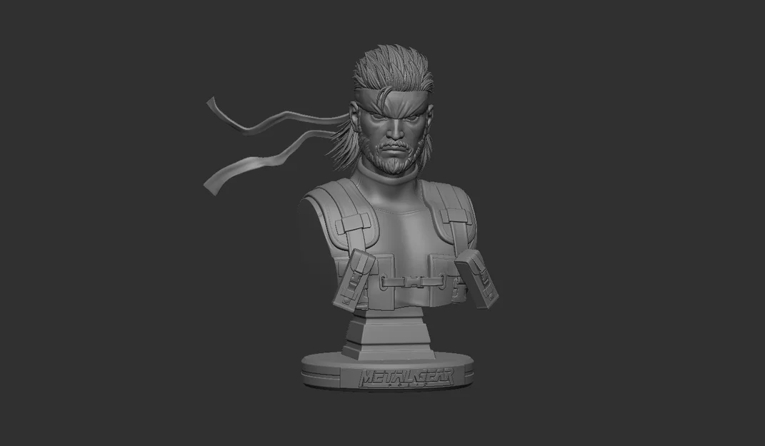 Mô hình tượng Solid Snake 3D (Metal Gear Solid) - Sẵn sàng để in - Image 4