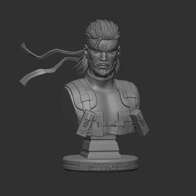Mô hình tượng Solid Snake 3D (Metal Gear Solid) - Sẵn sàng để in