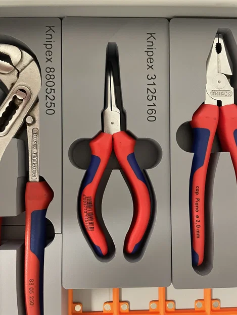 Khay đựng kìm Knipex 3125160 chuẩn Gridfinity 3D - Image 1