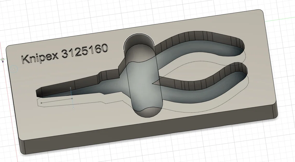 Khay đựng kìm Knipex 3125160 chuẩn Gridfinity 3D - Image 4