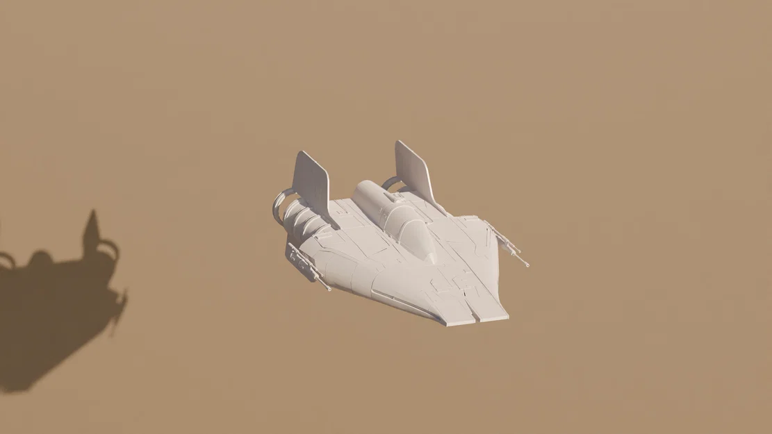 Mô hình 3D tàu chiến A-Wing Star Wars trang trí cực đẹp - Image 1