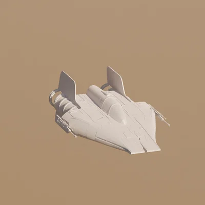 Mô hình 3D tàu chiến A-Wing Star Wars trang trí cực đẹp
