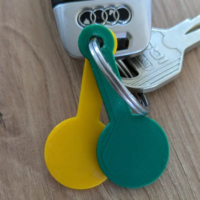 Móc khóa đồng xu mở xe đẩy siêu thị 3D - Tiện lợi, dễ in