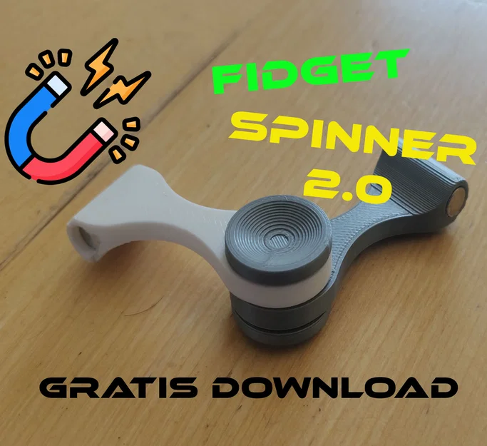 Fidget spinner 2.0 có nam châm - Image 1