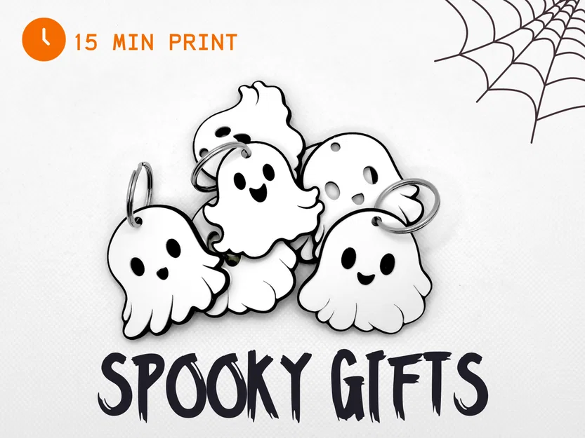 Móc khóa ma Halloween - 3 nhân vật Ghost - Image 1