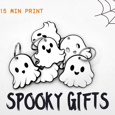 Móc khóa ma Halloween - 3 nhân vật Ghost