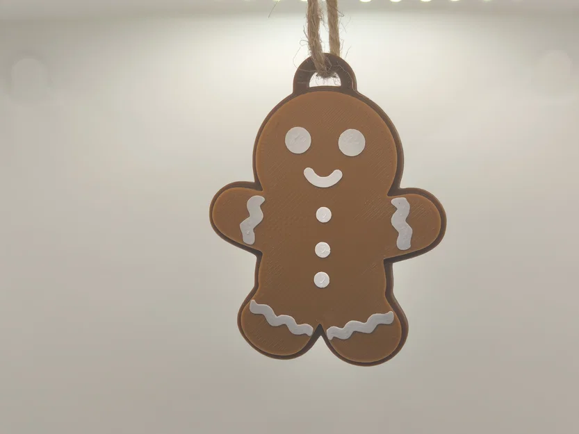 Bộ trang trí/móc khóa Giáng Sinh - bông tuyết, người bánh gừng & chữ xmas - Image 4
