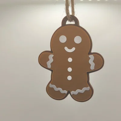 Bộ trang trí/móc khóa Giáng Sinh - bông tuyết, người bánh gừng & chữ xmas