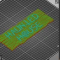 Bảng hiệu Ngôi Nhà Ma Halloween (Halloween Haunted House Sign) - Thumbnail 3