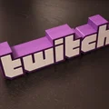 Mô hình logo Twitch 3D đa màu lắp ghép không cần MMU - Thumbnail 1