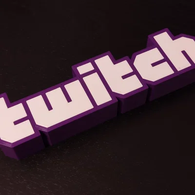 Mô hình logo Twitch 3D đa màu lắp ghép không cần MMU