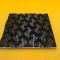 Miếng lót ly đánh lừa thị giác (Optical Illusion Coaster) 3D - Thumbnail 1
