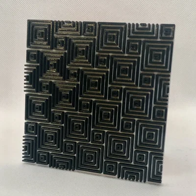 Miếng lót ly đánh lừa thị giác (Optical Illusion Coaster) 3D