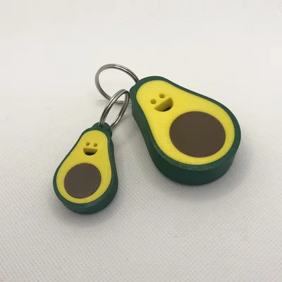 Móc khóa charm quả bơ (AVOCADO KEYCHAIN CHARM)