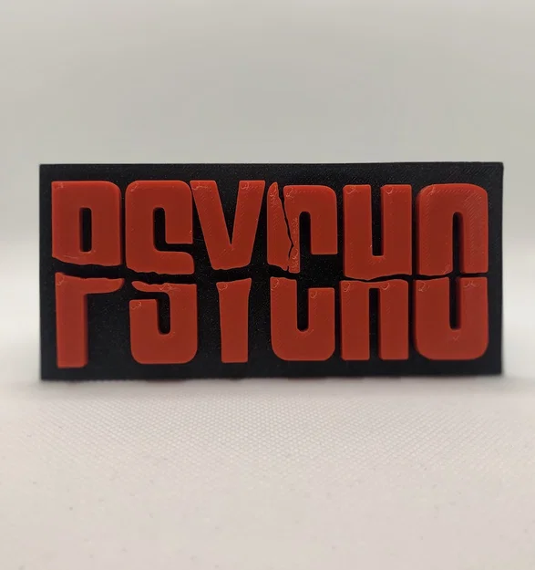 Bảng logo phim PSYCHO treo tường/trang trí - Image 1