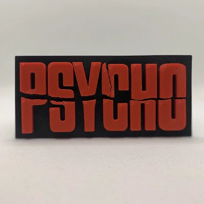 Bảng logo phim PSYCHO treo tường/trang trí