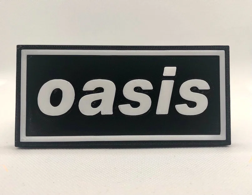 Bảng treo tường logo Oasis 2D - Dự án bìa Album #1 - Image 1