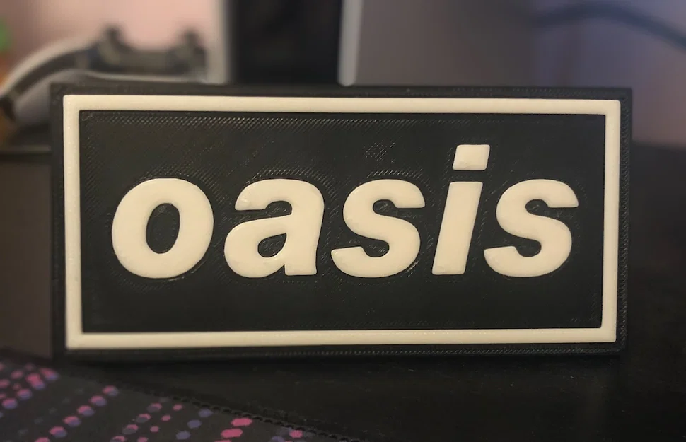 Bảng treo tường logo Oasis 2D - Dự án bìa Album #1 - Image 2