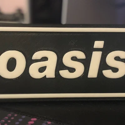 Bảng treo tường logo Oasis 2D - Dự án bìa Album #1