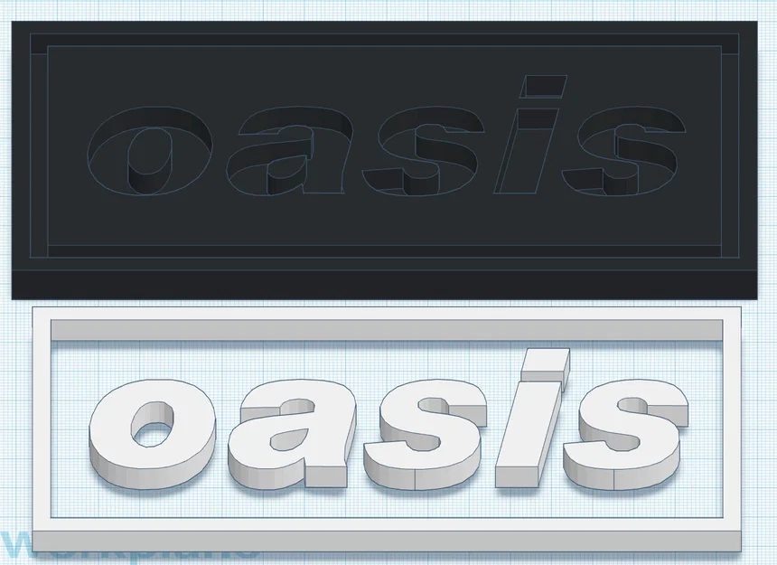 Bảng treo tường logo Oasis 2D - Dự án bìa Album #1 - Image 3