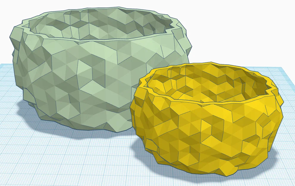 Chậu cây hình thiên thạch (Asteroid plant pot) - Image 2