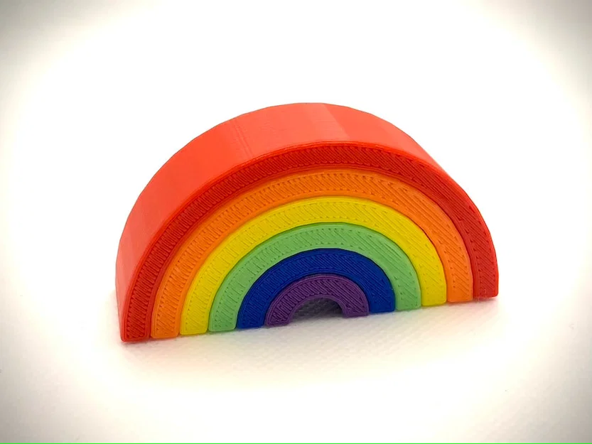 Mô hình cầu vồng Pride 3D - Phụ kiện trang trí bàn làm việc cực xinh - Image 1