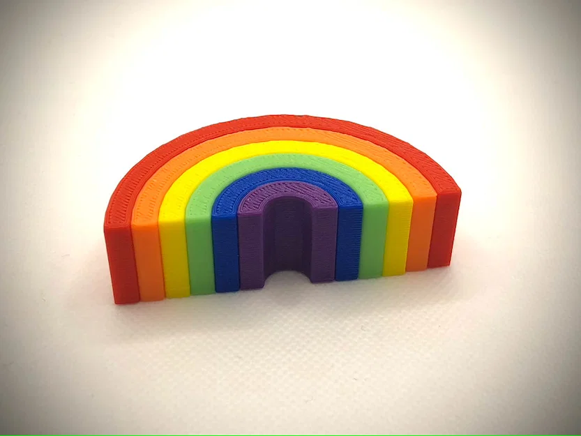 Mô hình cầu vồng Pride 3D - Phụ kiện trang trí bàn làm việc cực xinh - Image 2