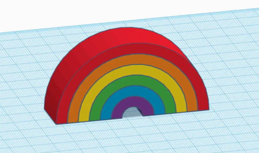 Mô hình cầu vồng Pride 3D - Phụ kiện trang trí bàn làm việc cực xinh - Image 3