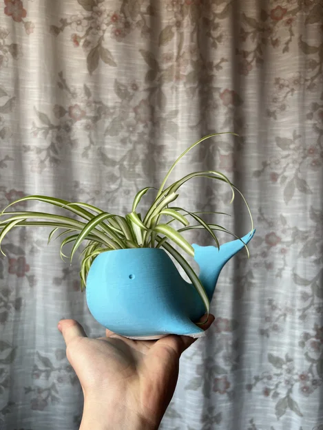 Chậu trồng cây hình cá voi 3D độc đáo trang trí bàn làm việc - Image 4