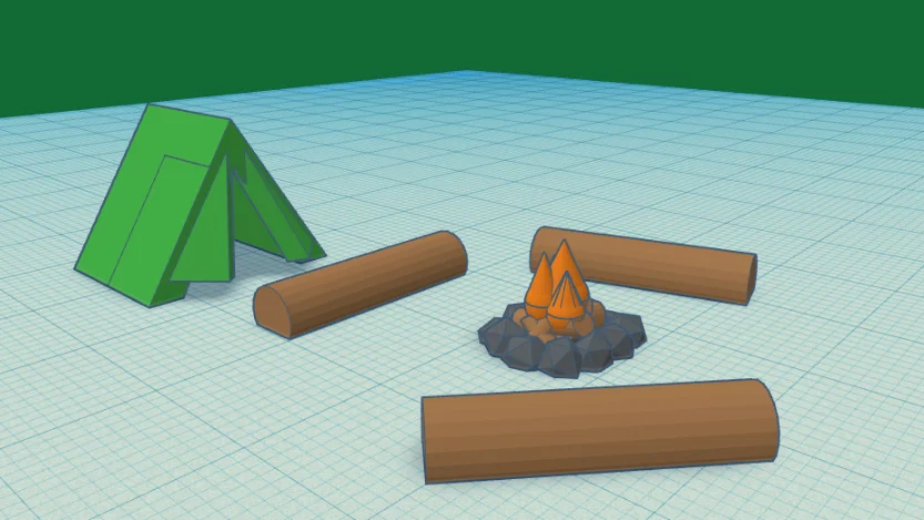 Mô hình khung cảnh cắm trại tỉ lệ N Scale - Image 2