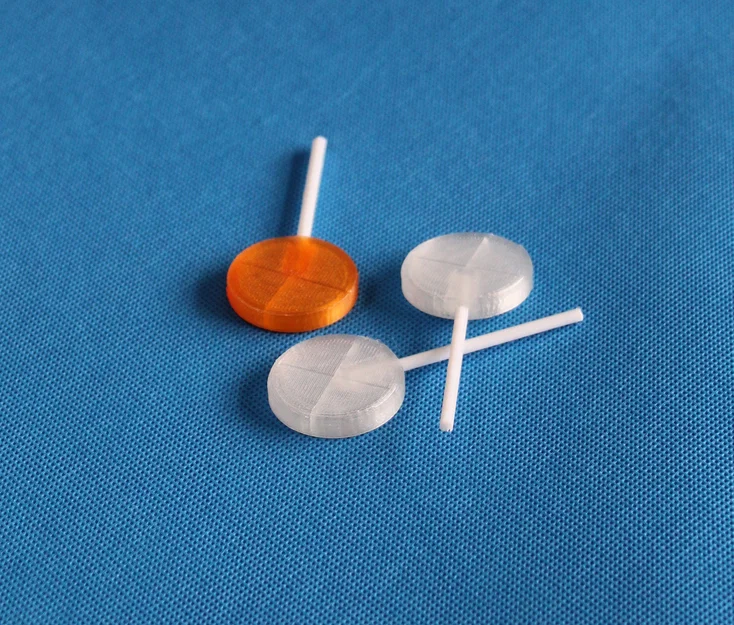 Mô hình kẹo mút 3D (Flat Lollipop) xinh xắn trang trí - Image 1