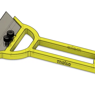 Cán dao cạo, dụng cụ cạo sơn đa năng tự in 3D