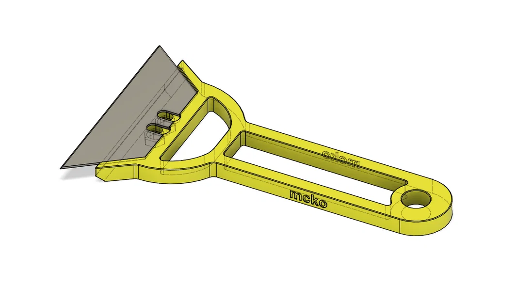 Cán dao cạo, dụng cụ cạo sơn đa năng tự in 3D - Image 4