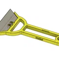 Cán dao cạo, dụng cụ cạo sơn đa năng tự in 3D - Thumbnail 4