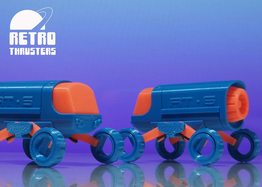 Retro Thrusters RT6 - Buggy rover không gian sci-fi (đồ chơi) - không cần support - Image 2